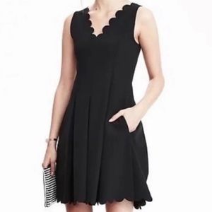 Banana Republic scallop pocket dress